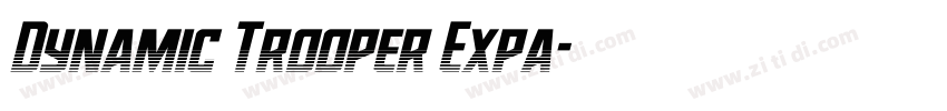Dynamic Trooper Expa字体转换